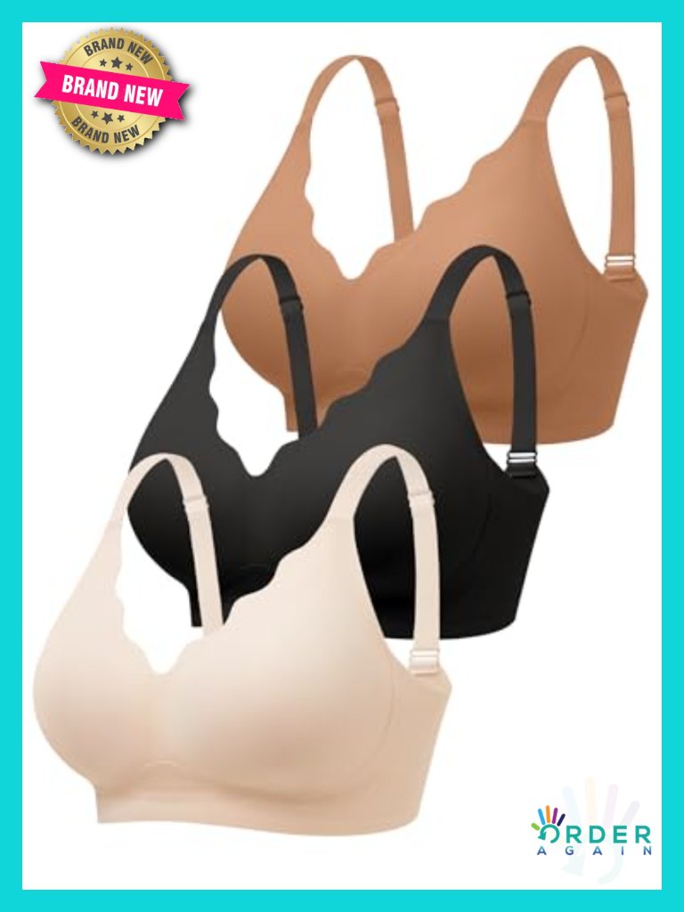 Wireless Jelly Bras No Underwire Seamless Padded Bralettes Everyday Tshirt